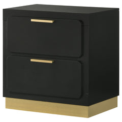 Sophia Black 2-drawer Nightstand