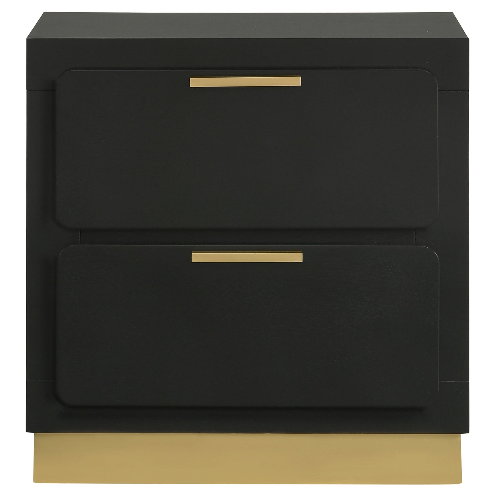 Sophia Black 2-drawer Nightstand