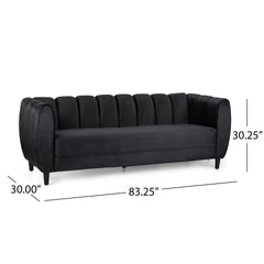 Miranda Velvet 3-Seater Sofa