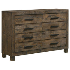Bren Rustic Golden Brown 8-drawer Dresser