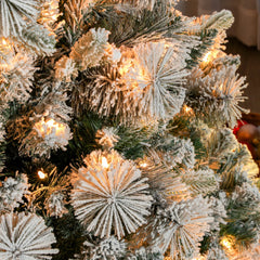 9 ft Artificial Christmas Tree with 750 Clear Lights for Home /Office /Holiday