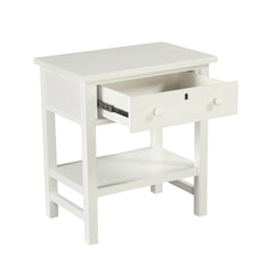 Finley 1-drawer Storage Nightstand - Antique White
