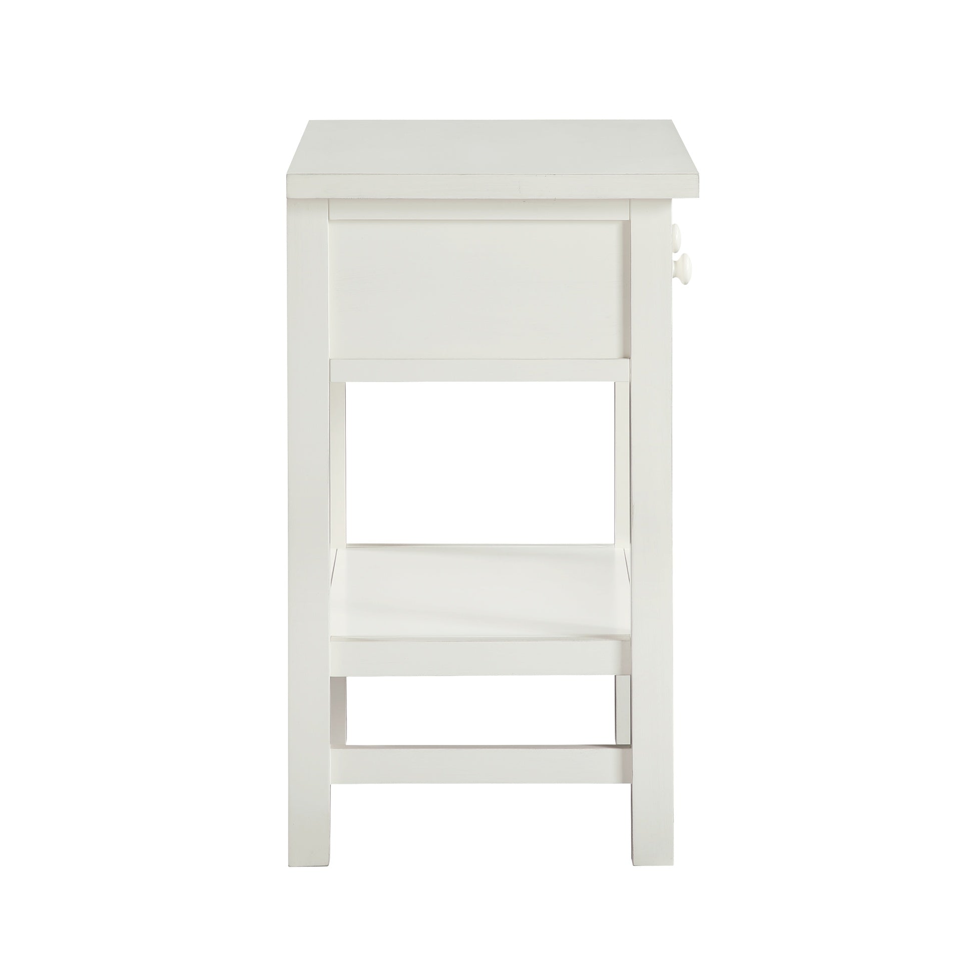 Finley 1-drawer Storage Nightstand - Antique White
