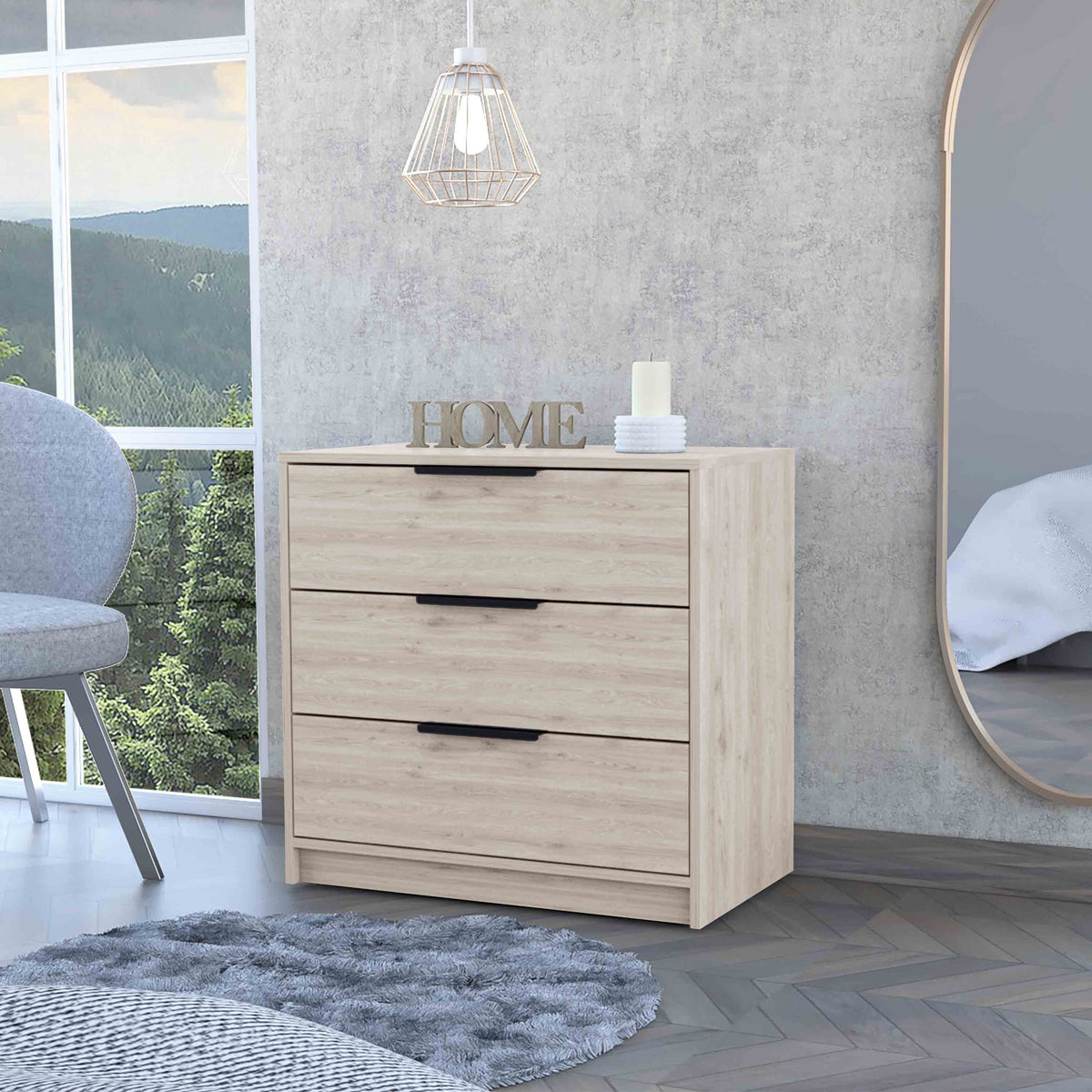 Washington Three Drawer Dresser