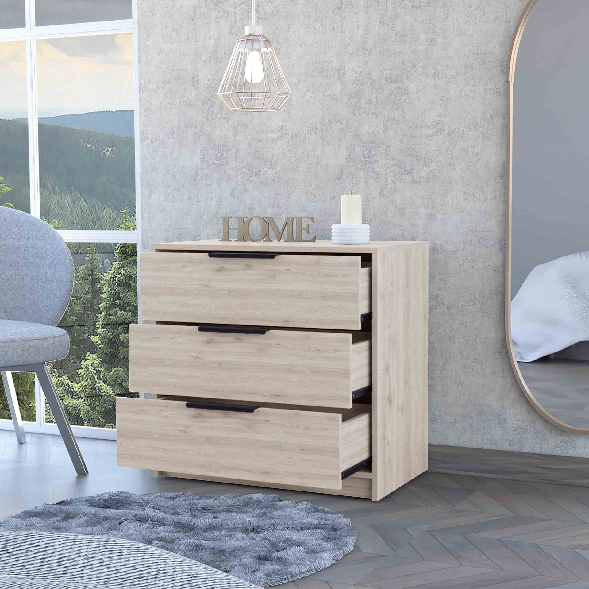 Washington Three Drawer Dresser