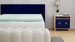 Omne Sleep Plush 3 Inch Queen Memory Foam Cooling Mattress Topper