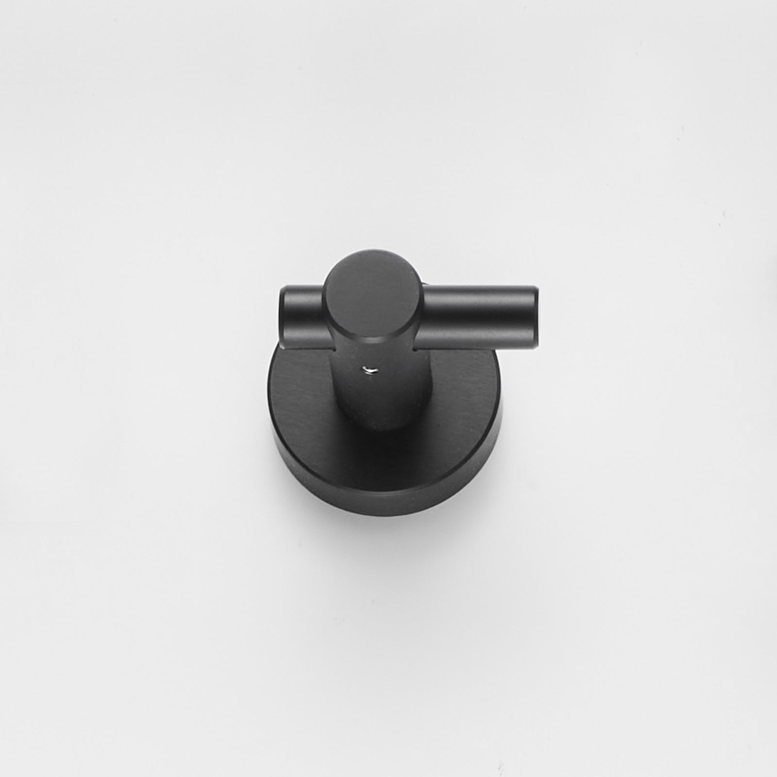 Round Base Wall Hanging Hook with Screws- Matte Black Hook, 4 Pack, for Entry Shoe Cabinet, Wardrobe Bathroom Bedroom Furniture Hardware