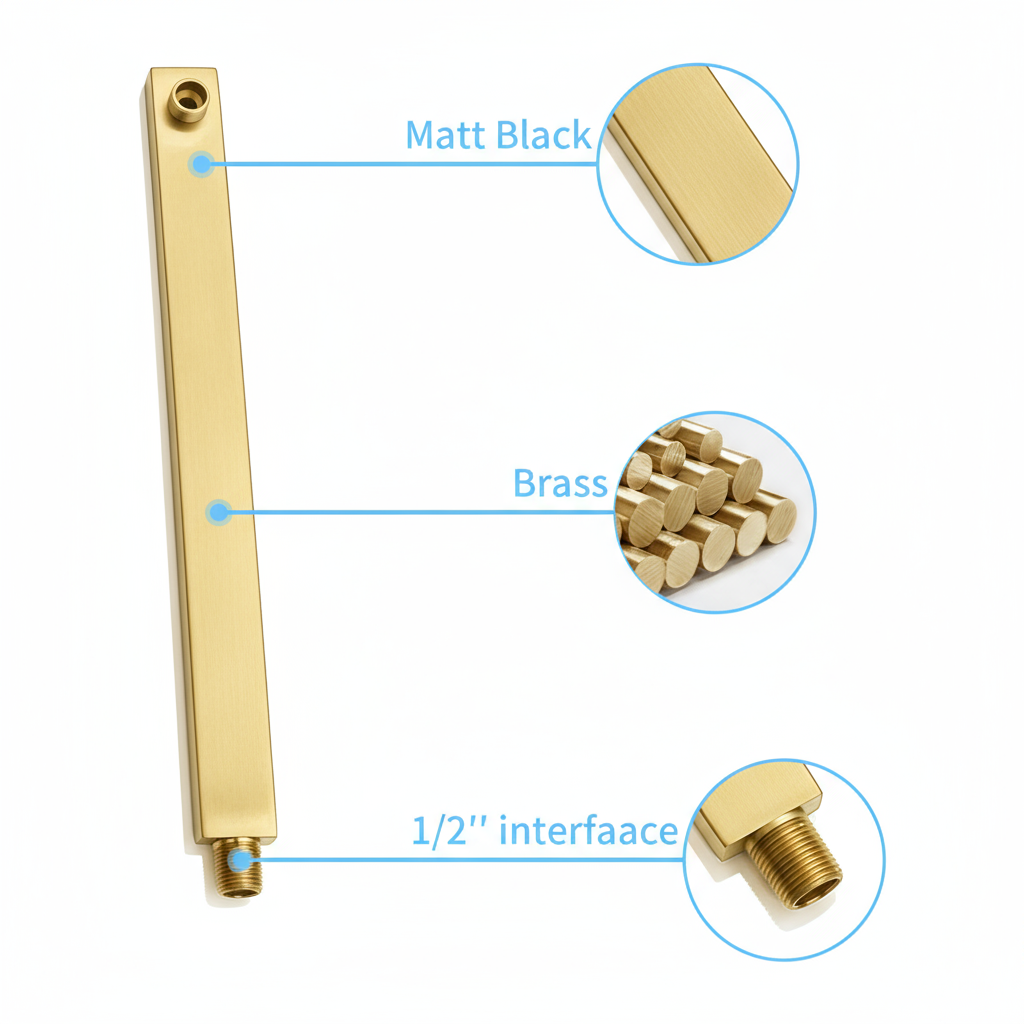 Rain Shower System Brushed Gold, Tub Shower Faucet Set 10 Inch Square Rainfall Shower Head with Handheld Sprayer and Waterfall Tub Spout Pressure Balance