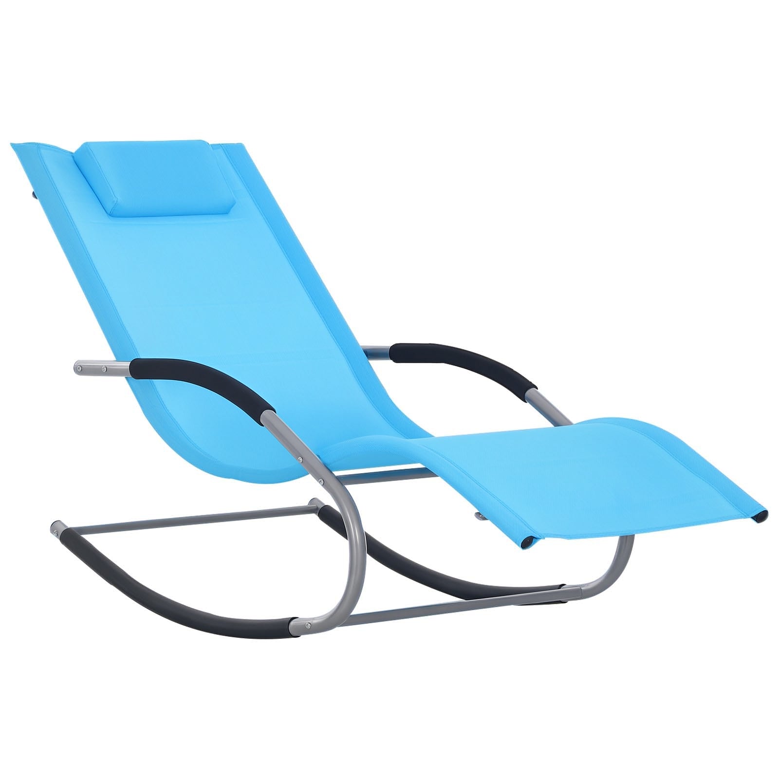 Zero Gravity Rocking Chair Outdoor Chaise Lounge Chair Recliner Rocker