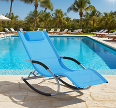 Zero Gravity Rocking Chair Outdoor Chaise Lounge Chair Recliner Rocker