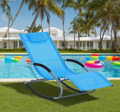 Zero Gravity Rocking Chair Outdoor Chaise Lounge Chair Recliner Rocker