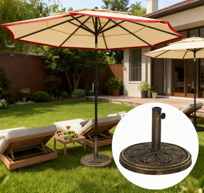 Umbrella Stand,Patio Umbrella Base,Resin Outdoor Umbrella Stand Base