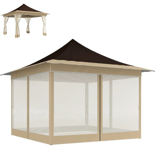 Spacious Pop Up Tent,Canopy Tent with Mesh Netting,with Carry Bag,for Outdoor