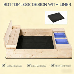 Children Wooden Sandbox