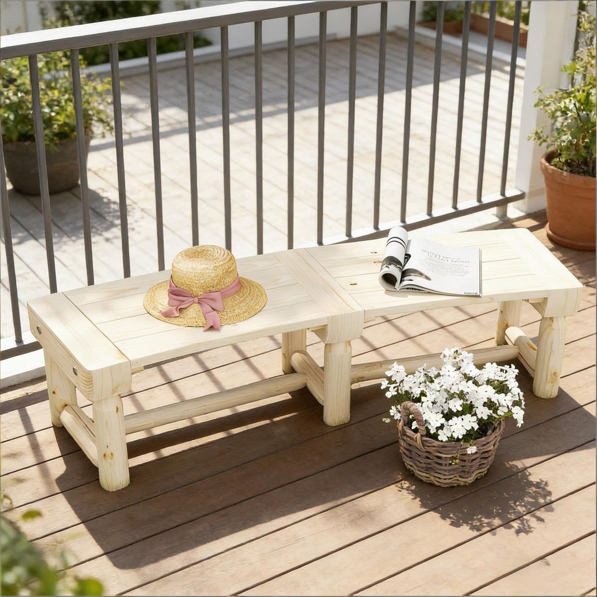 Semicircular Round Outdoor Bench,Wooden Garden Bench