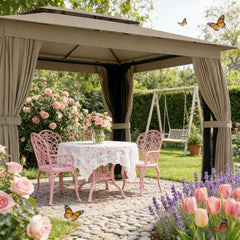 Double-roof Design Canopy Shelter,Outdoor Gazebo,Large Gazebo