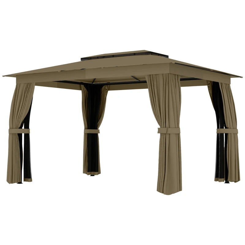 Double-roof Design Canopy Shelter,Outdoor Gazebo,Large Gazebo