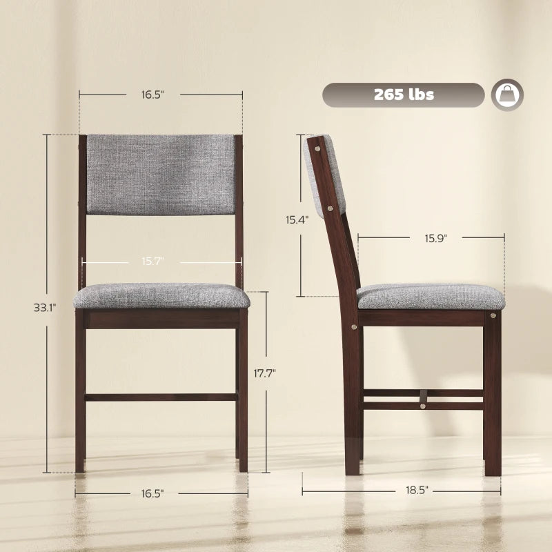 Rustic Style Kitchen Chairs,Dining Chairs Set of 4