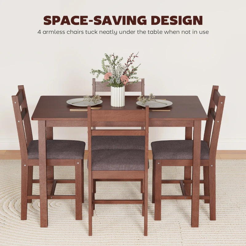 Kitchen Set,5-piece Dining Room Set,Dining Table with Chairs