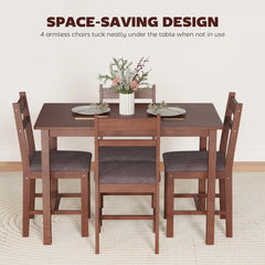 Kitchen Set,5-piece Dining Room Set,Dining Table with Chairs