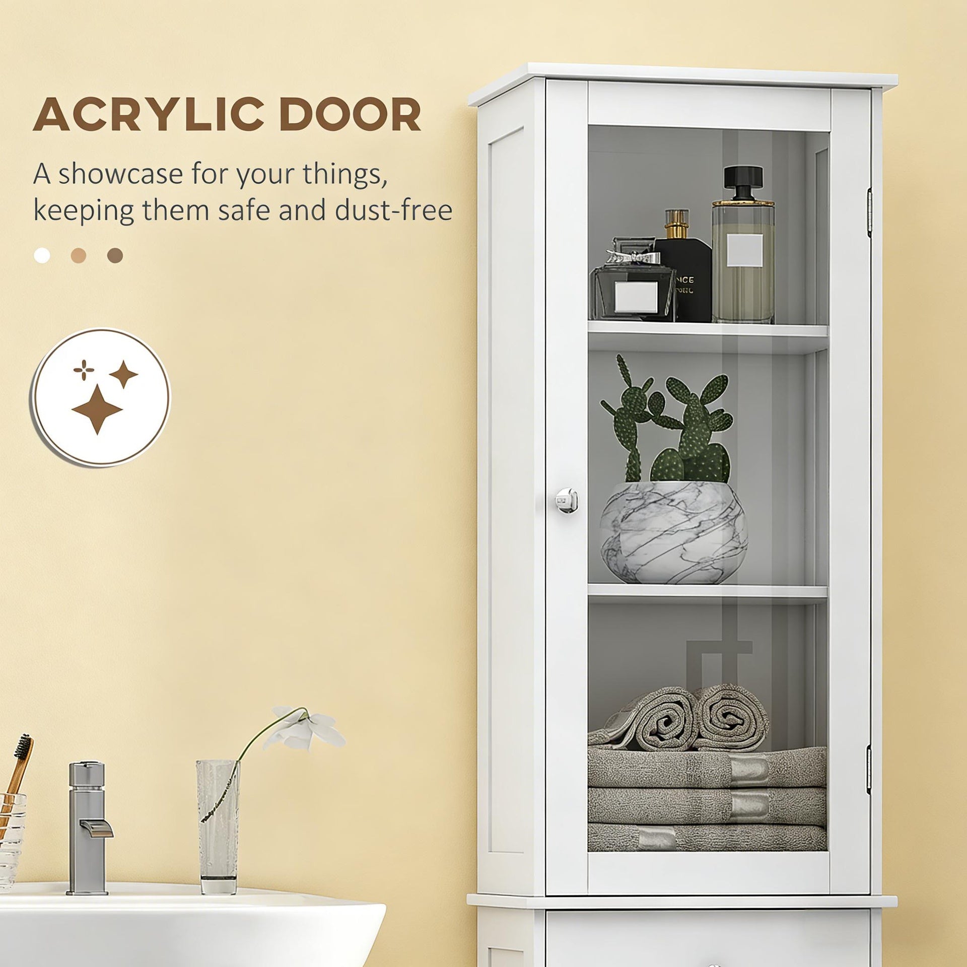 Home Storage Tower,Slim Storage Cabinet,Tall Hall Storage Cabinet