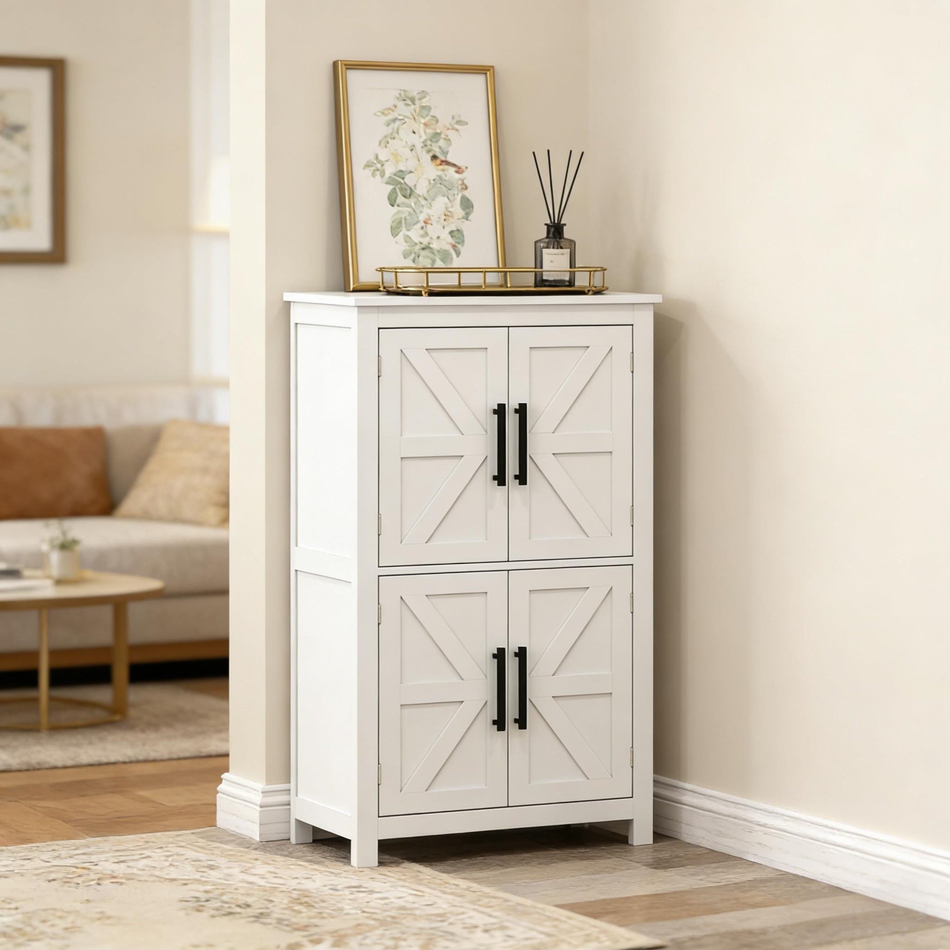Bedroom Floor Storage Cabinet,Kitchen Pantry Cabinet,Freestanding Storage Cabinet