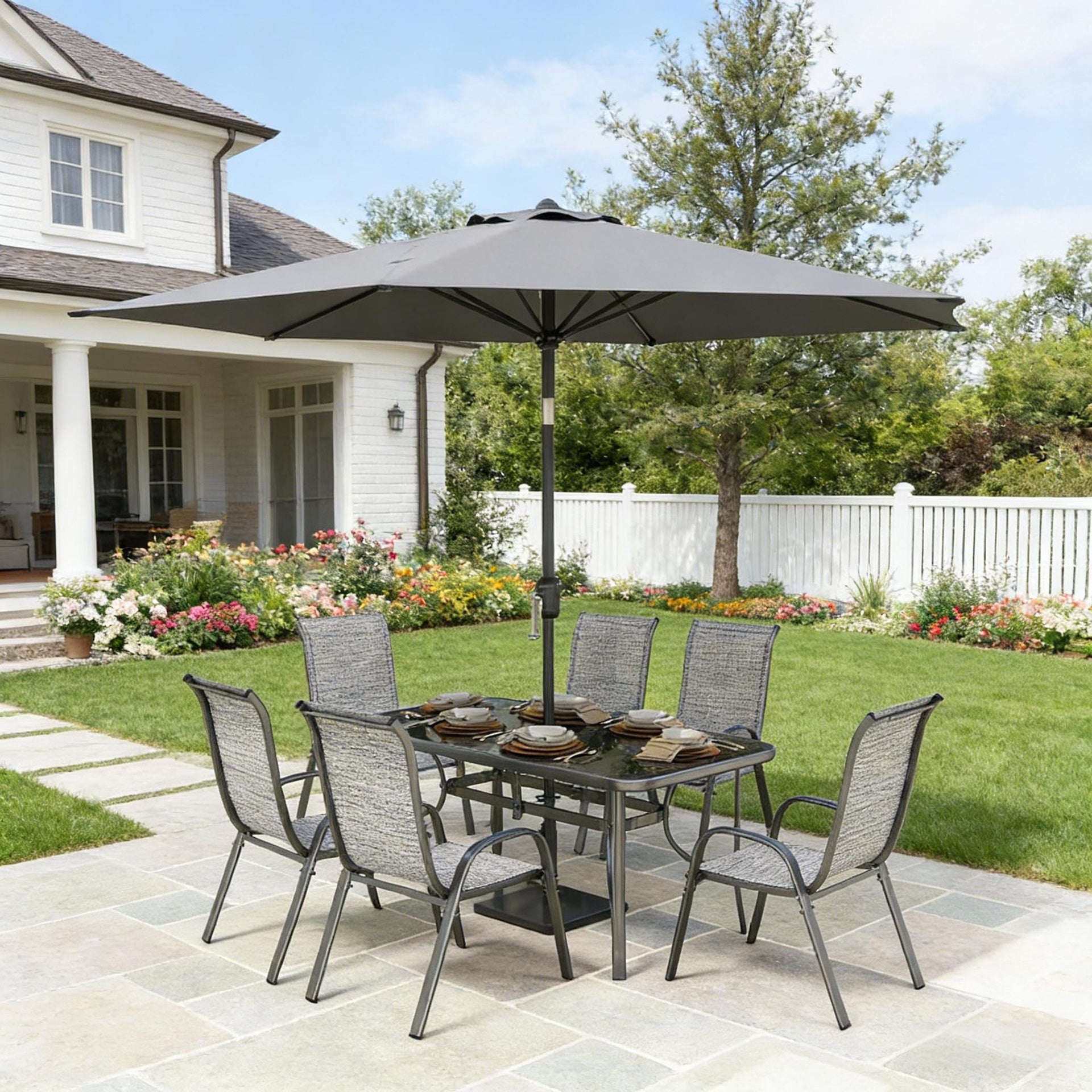 Durable Conversation Set,Outdoor Furniture Set,8 Pieces Patio Furniture Set