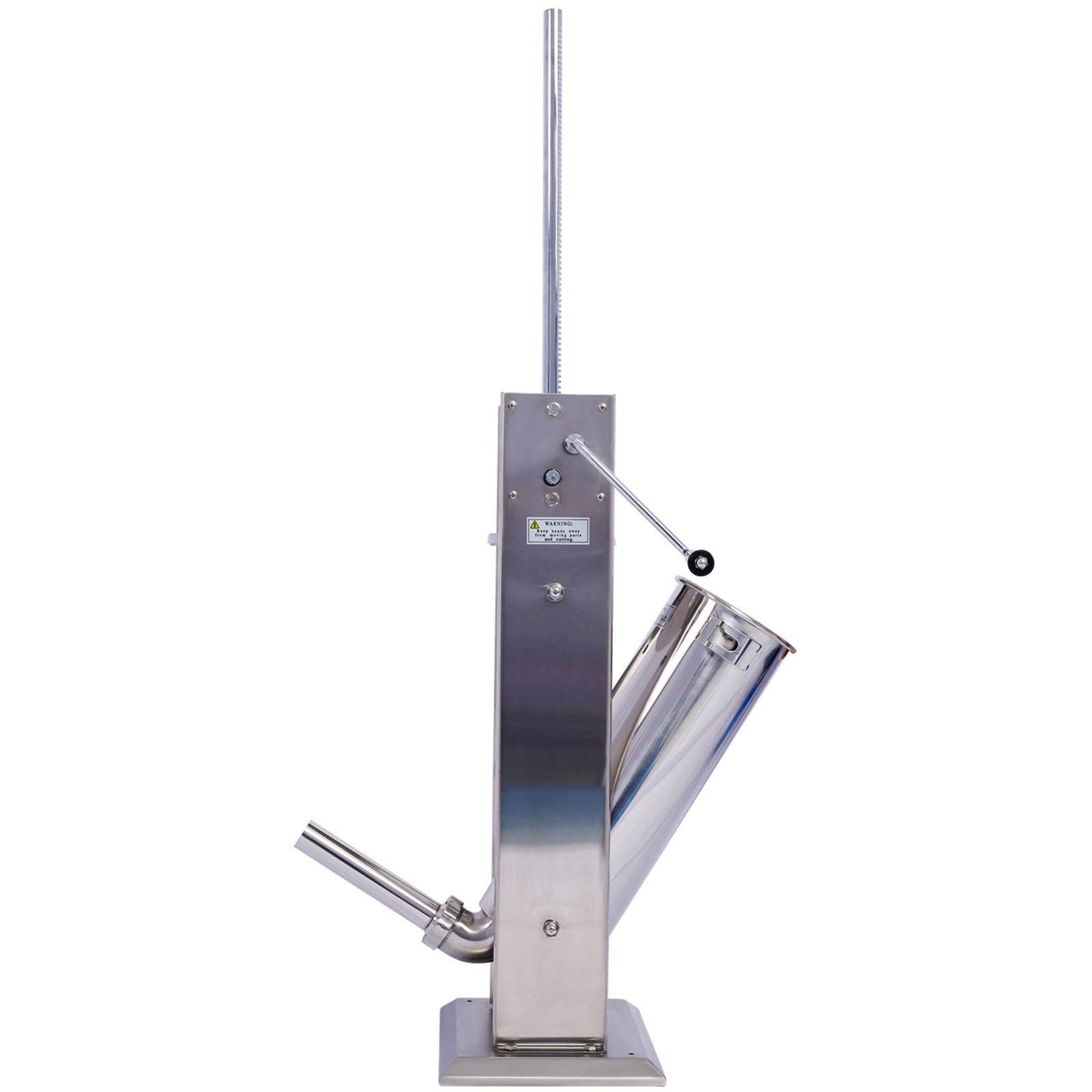 Stainless Steel Commercial Sausage Stuffer,Dual Speed Vertical Sausage Maker 7LB/3, Meat Filler with 4 Stuffing Tubes