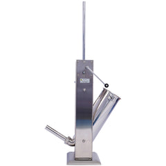 Stainless Steel Commercial Sausage Stuffer,Dual Speed Vertical Sausage Maker 7LB/3, Meat Filler with 4 Stuffing Tubes