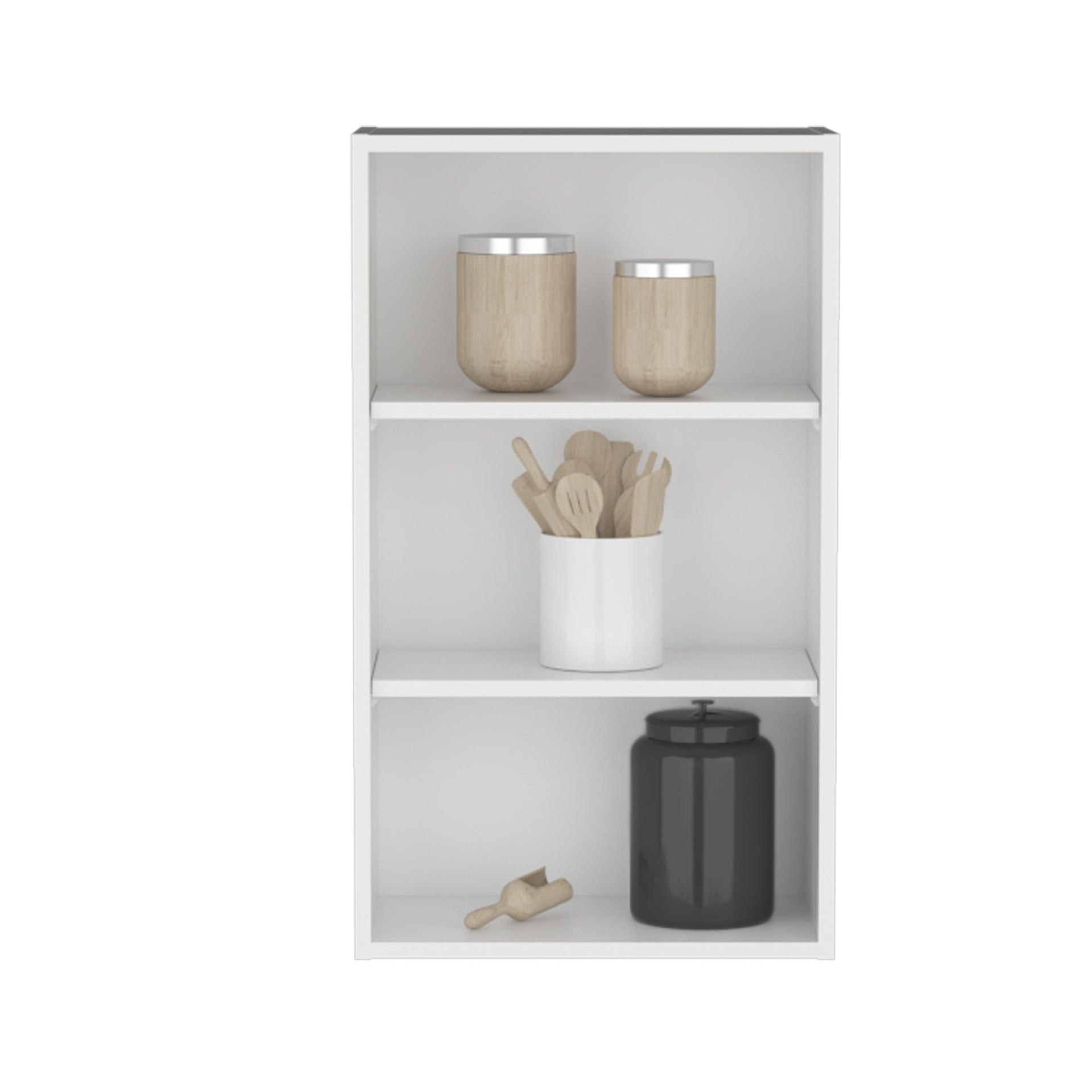 Wall Cabinet 36" H, 3 shelves, White
