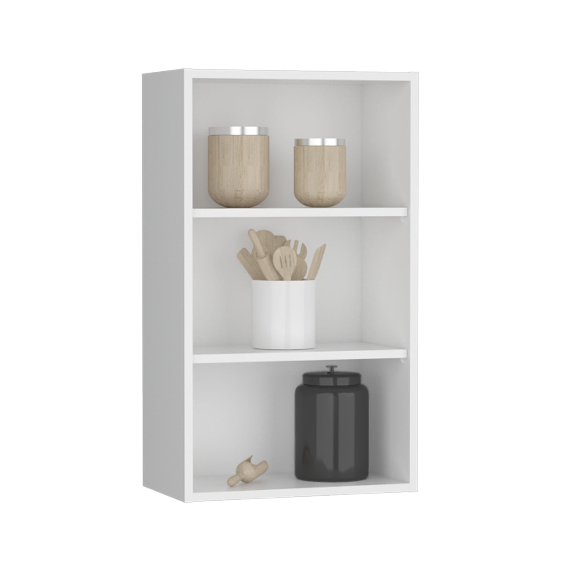 Wall Cabinet 36" H, 3 shelves, White