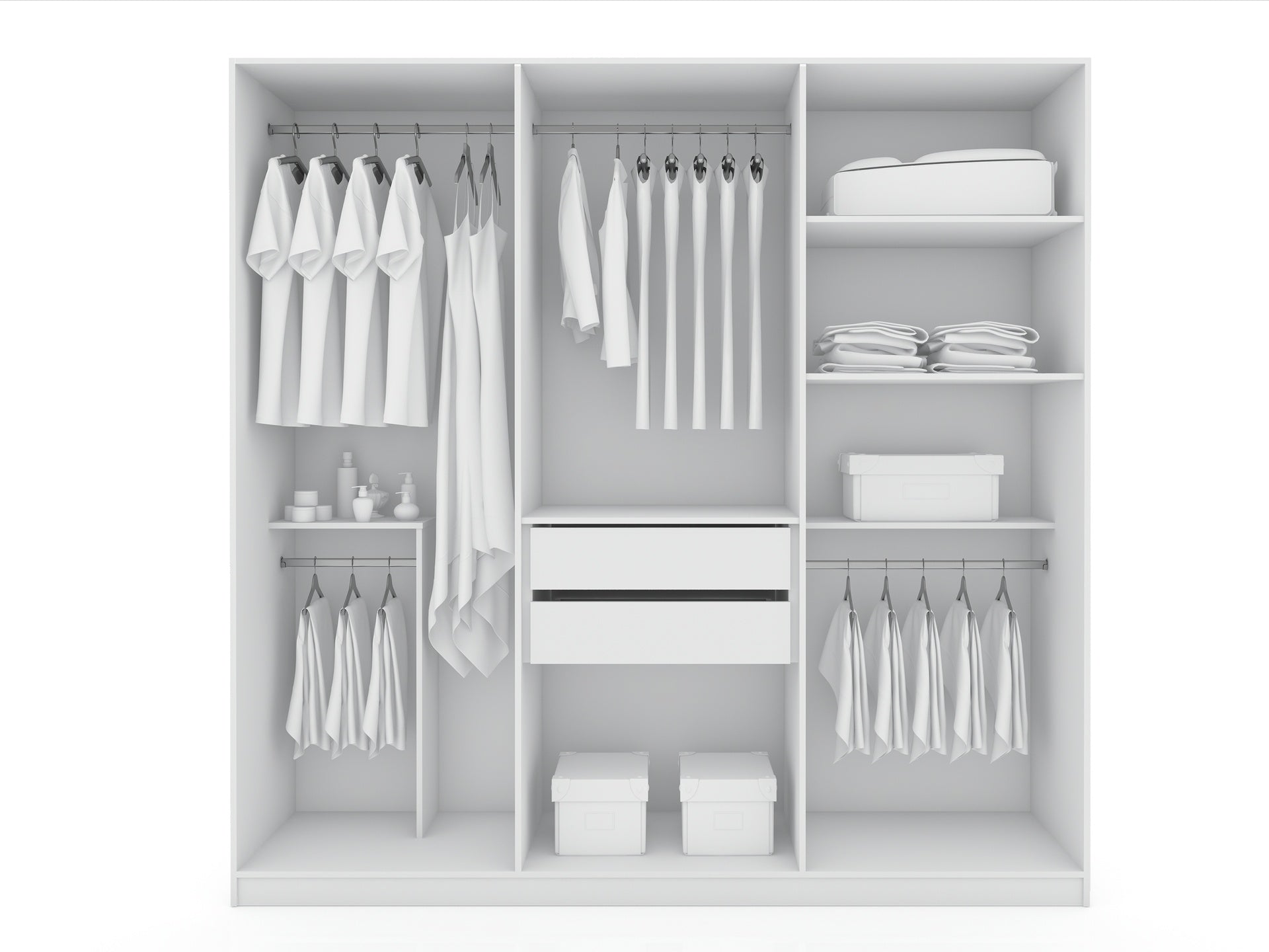 Wardrobe Closet in White