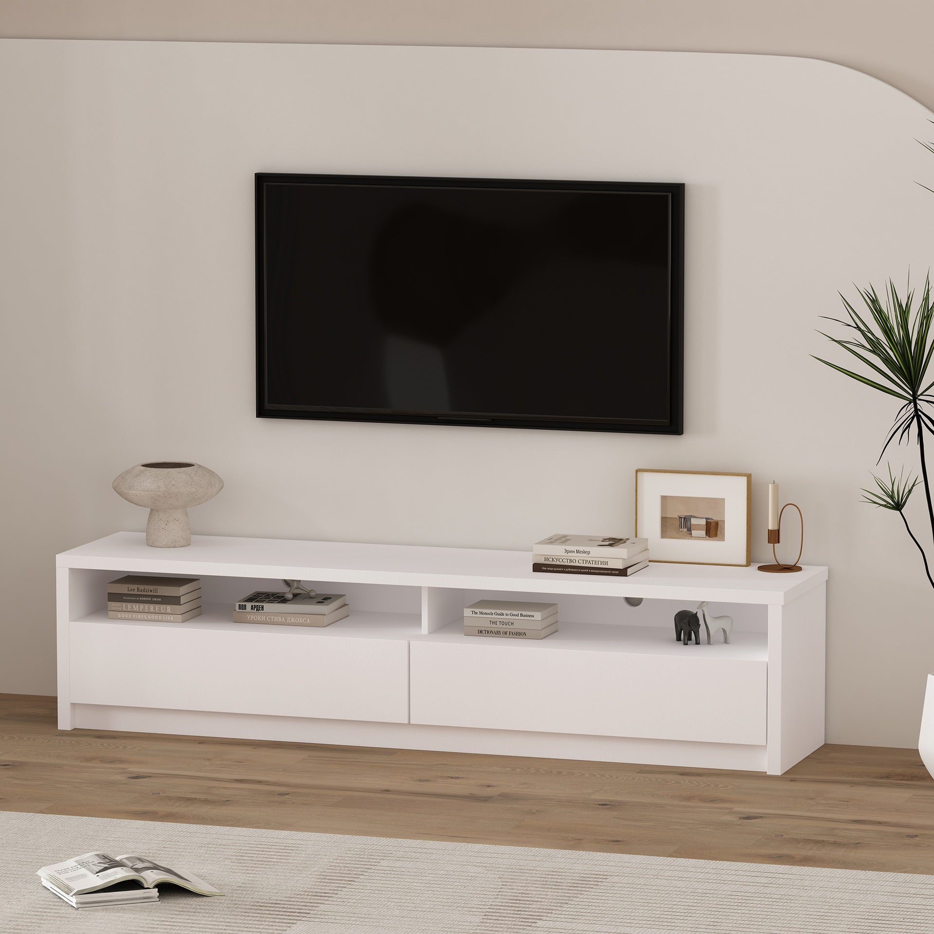 TV Stand in White
