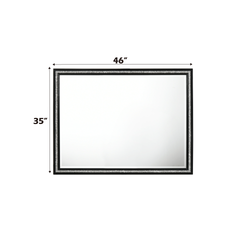 Haiden Weathered Black Finish Mirror