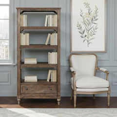 Middleton 78 inch high Bookshelf, Vintage Hazel Finish