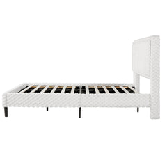 Simple Modern White Plush Soft Bed Comfortable Backrest Bedroom Bed,King