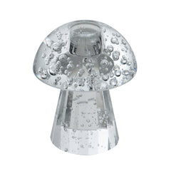 3.9x3.9x4.7" Mushroom Shaped Glass Taper Candle Holder 6EA/CTN