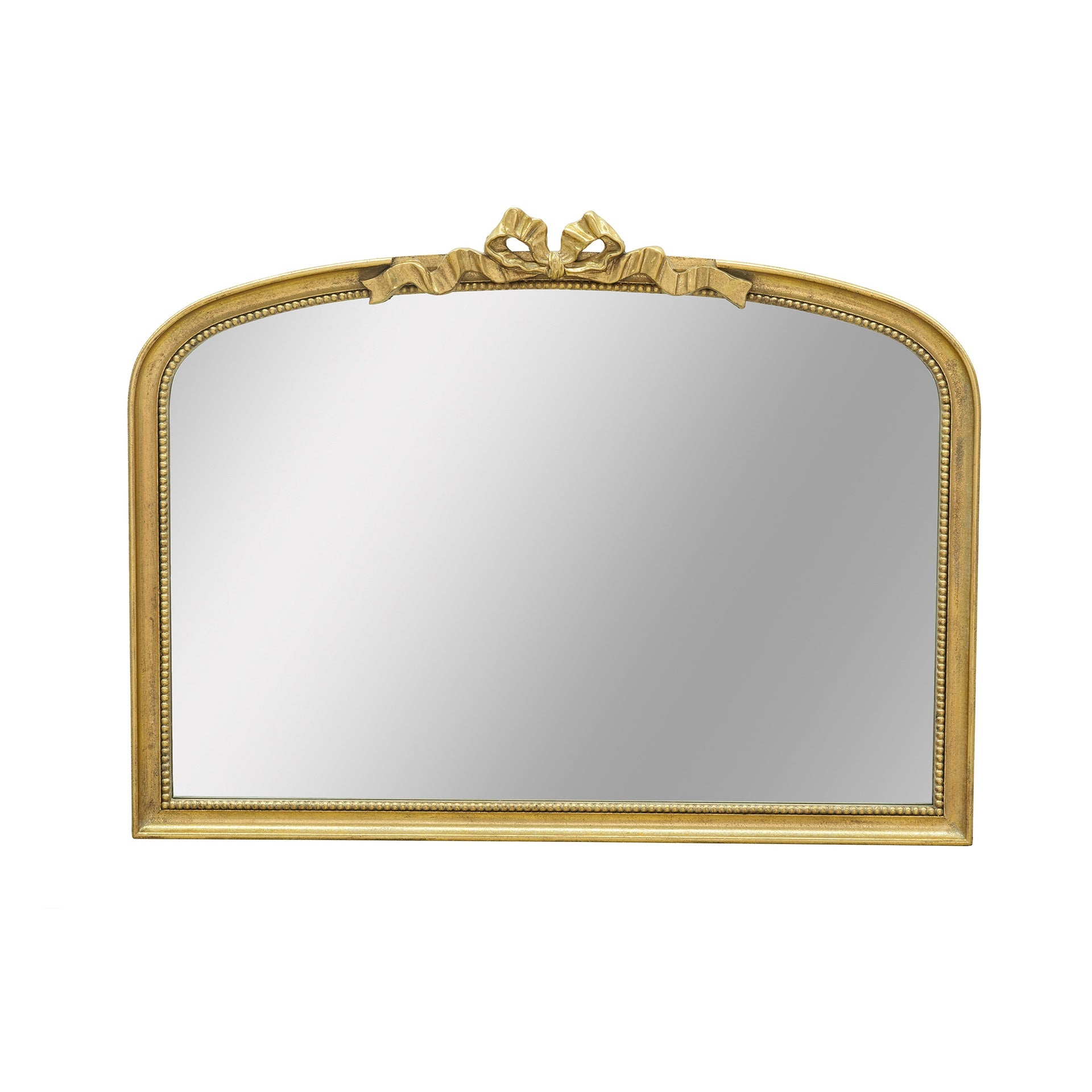 40.2" x 29.9" Baroque Style Gold Arch Mirror