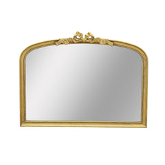 40.2" x 29.9" Baroque Style Gold Arch Mirror