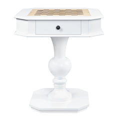 Galini White Finish Game Table