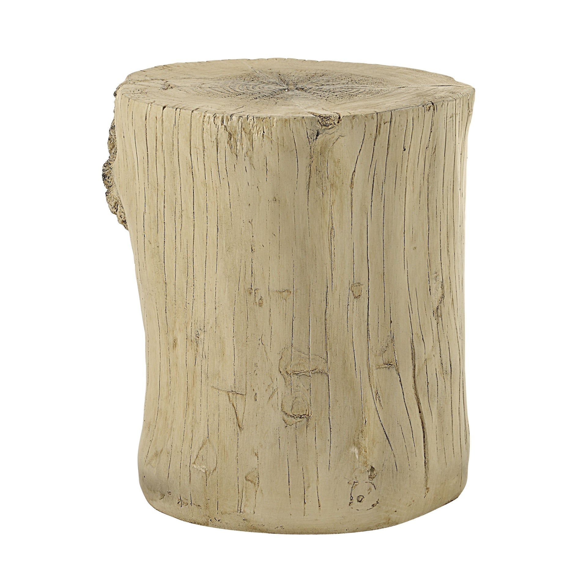 Gene Natural Brown Finish Fiber Concrete Accent Table