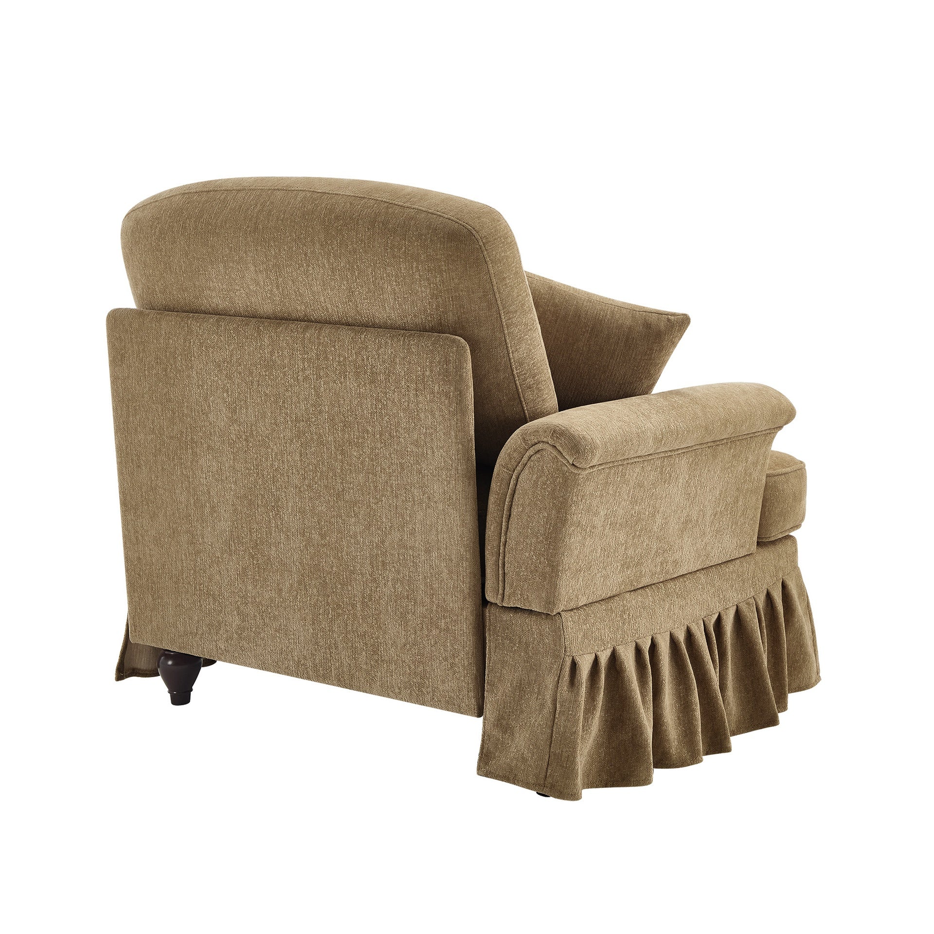Sofa LSF Chenille W/1 Pillow -Light Coffee