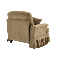 Sofa LSF Chenille W/1 Pillow -Light Coffee