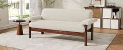 Modern Loveseat Sofa 2 Seater Couch 72.8" Loveseat Couch with Armrest Pillows for Living Room or Small Space, Beige