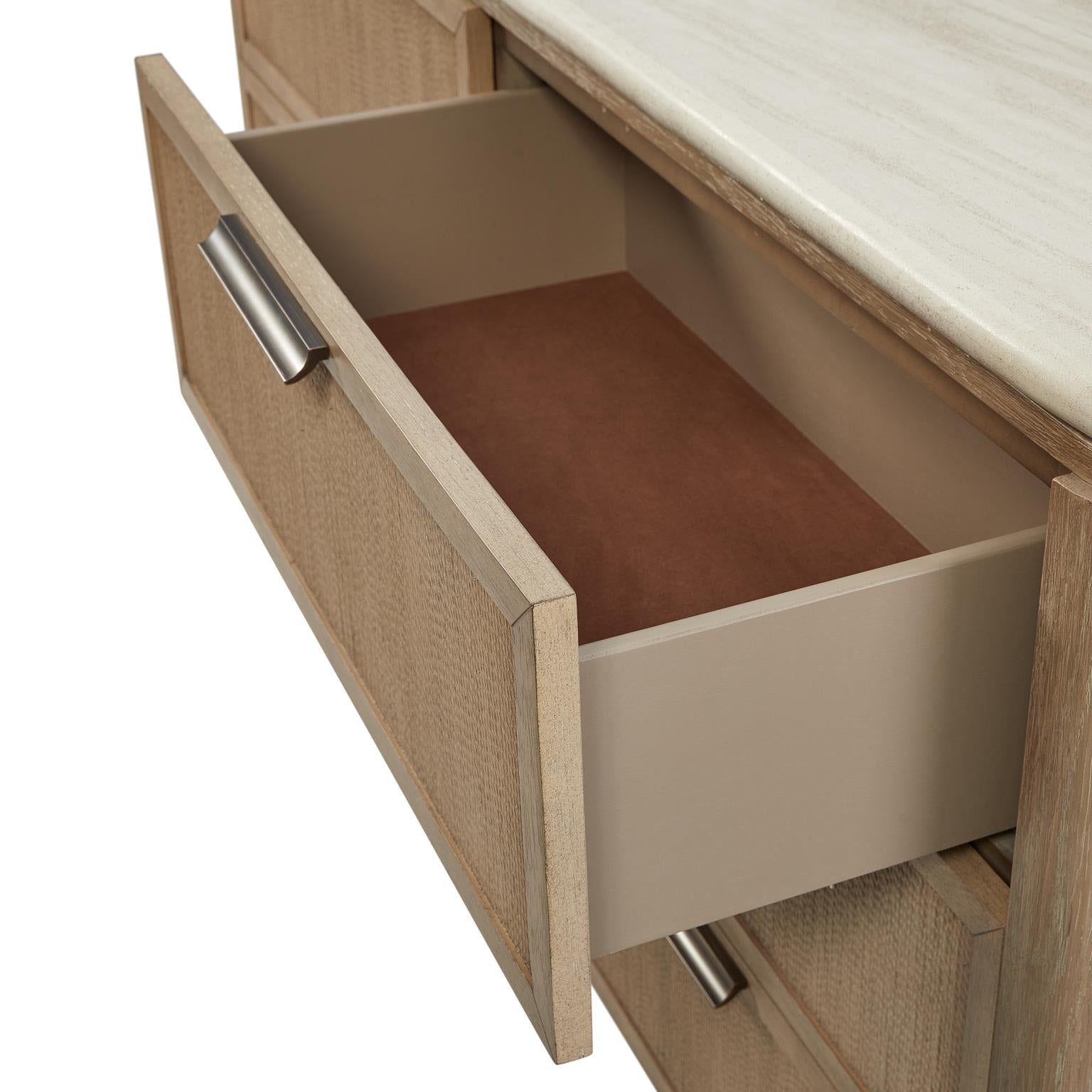 Dresser  - Rope Drawer Fronts - Toffee