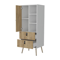 Kimball Tall Dresser, Modern Design with 2 Drawers and Ample Storage