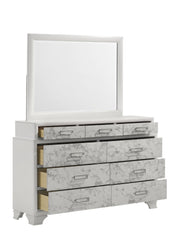 Soul Modern Style Dresser Made with wood in White(Includes Dresser Only)  same as B009P309603 (CA inventory)