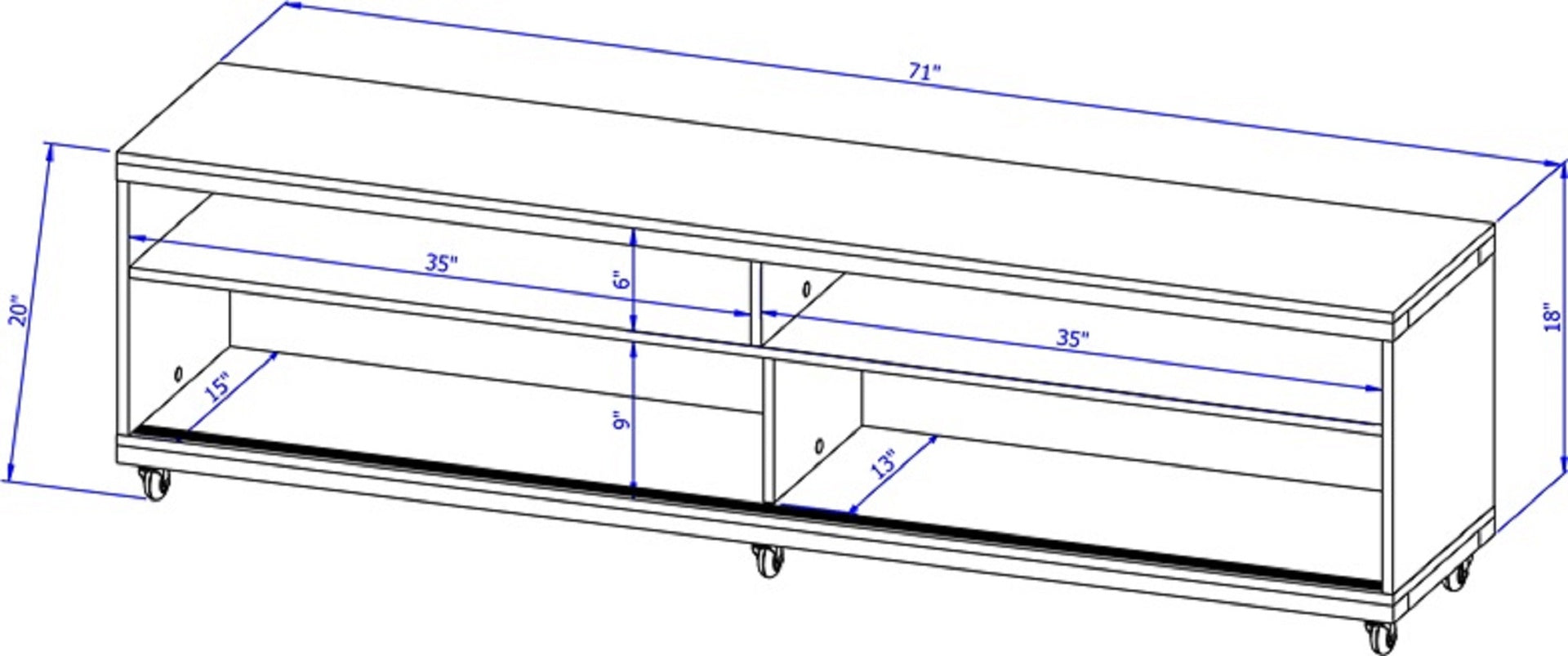 TV Stand in White