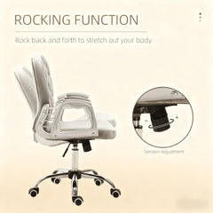 Luxury Tufted Office Chair for A Stylish Choice for Home & Office, Plush Comfort