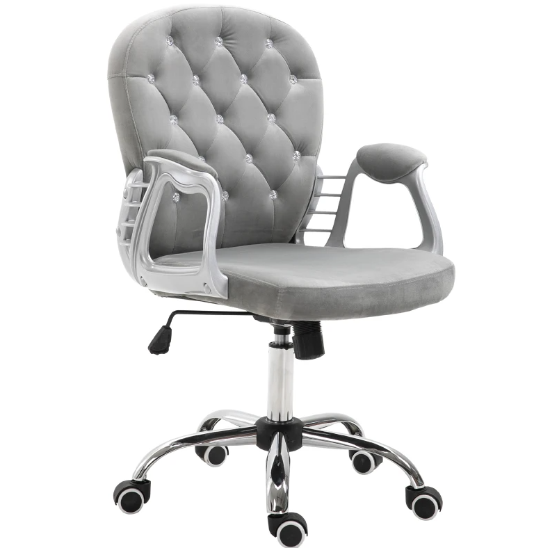 Luxury Tufted Office Chair for A Stylish Choice for Home & Office, Plush Comfort